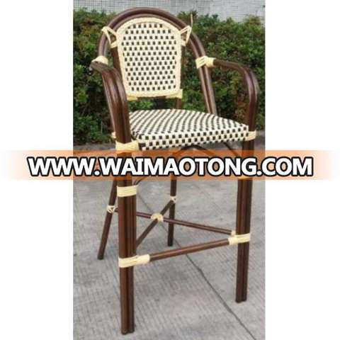 trocadero rattan bar stool classic design outdoor bamboo chair