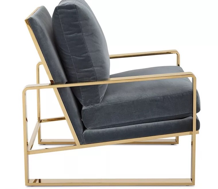 Gold Finger Plating Gold Stainless Steel Lounge Chair